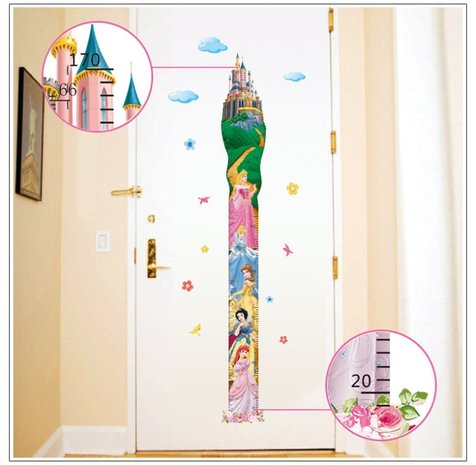 Groeimeter sticker Prinsessen