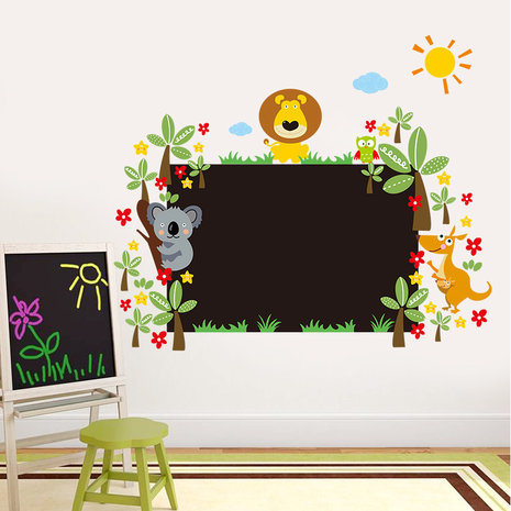 Krijtbord muursticker Jungle