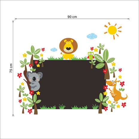 Krijtbord muursticker Jungle