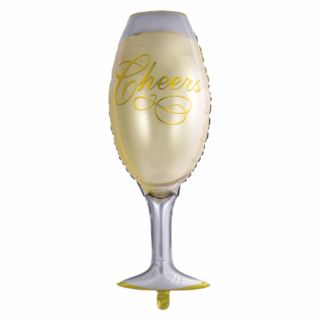 XL Folieballon Champagne glas