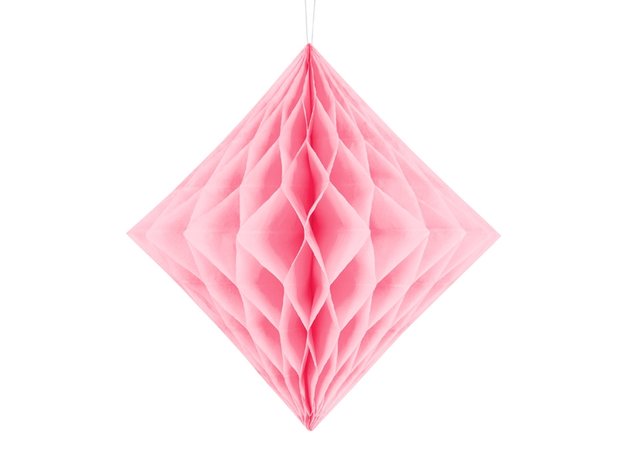 honeycomb diamant roze 30 cm