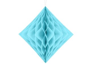Honeycomb diamant lichtblauw 30 cm