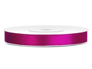 satijn lint fuchsia 6 mm