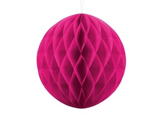 honeycomb bal fuchsia pink donkerroze 30 cm