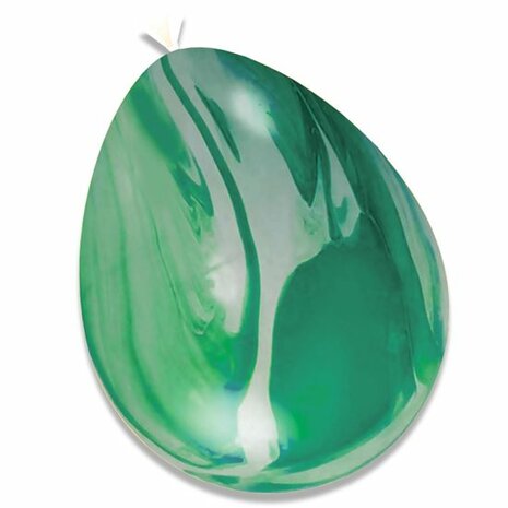 Marble marmer ballonnen groen-wit