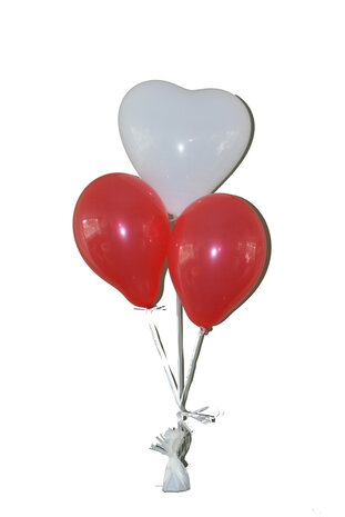 Heliumdecoratie tros latexballonnen