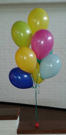 Heliumdecoratie tros latexballonnen