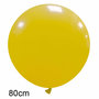 Geel donkergeel XL ballon 80 cm