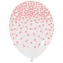 lichtroze stippen ballon, 30cm