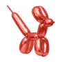 Chrome modelleer vouw ballonnen rood