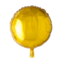 Goud folieballon rond, 46 cm / 18 inch