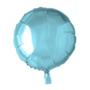 Lichtblauw folieballon rond, 46 cm / 18 inch