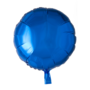 Blauw folieballon rond, 46 cm / 18 inch