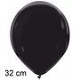 Midnight black / zwart ballonnen, 32 cm / 13 inch
