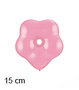 Pink / lichtroze Geo blossom bloem ballon, 15 cm / 6 inch