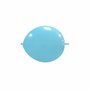 Kleine lichtblauwe knoop (link) ballonnen, 13 cm