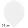 Snow white / wit ballonnen, 35 cm / 14 inch
