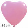 Hartballonnen roze, 25 cm