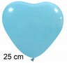 hartballonnen lichtblauw babyblauw, 25cm