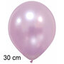 soft pink / lichtroze metallic ballonnen, 30cm