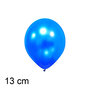 Vivid blue / blauw  metallic ballonnen, mooi rond, 5 inch