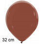 Chocolate bruin ballonnen, 32 cm / 13 inch