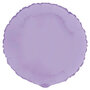 Lila pastel matte folie rond, 45 cm