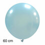 XL metallic ballon lichtblauw, 60 cm 24 inch