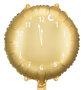 Klok New Year / Oud en Nieuw folieballon, 45 cm