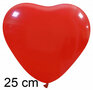 hartballonnen rood, 25cm