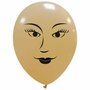 Woman face, latex ballon, 30 cm