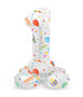 foliecijfer 1 staand, party print, 41 cm