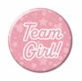 Button gender reveal Team Girl