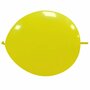 Knoopballon geel, 30cm