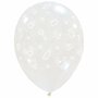 Baby Stuff transparant wit ballonnen, 30 cm