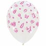 Baby Stuff transparant roze ballonnen, 30 cm