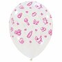 Baby Stuff transparant roze ballonnen, 30 cm