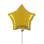 Goud ster mini folieballon, 20 cm