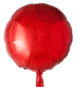 Rood ronde folieballon, 45 cm