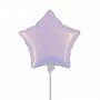 Lavendel ster mini folieballon, 23 cm