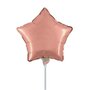 Rose Gold ster mini folieballon, 23 cm