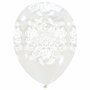 Transparante ballonnen met kant / lace, per stuk