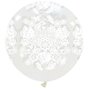 Transparante ballonnen met kant / lace, 34 inch