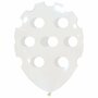 transparante polka dot ballonnen met witte stippen