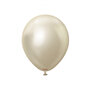 kleine chrome ballonnen white gold, 13 cm