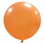 Metallic oranje XL ballon, 75 cm