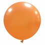 Metallic oranje XL ballon, 75 cm