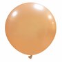 Metallic peach XL ballon, 75 cm