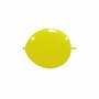 Geel kleine knoop (link) ballonnen, 13 cm
