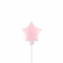 roze ster mini folieballon, 10 cm